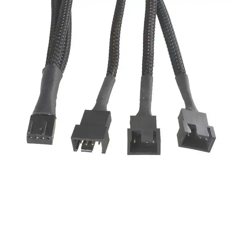 

4 Pin Y Splitter Cable 4 Pin PWM Female to 3/4 Pin Motherboard CPU Fan PC Case Fan Extension Adapter Cable Fan Cooling Accessory