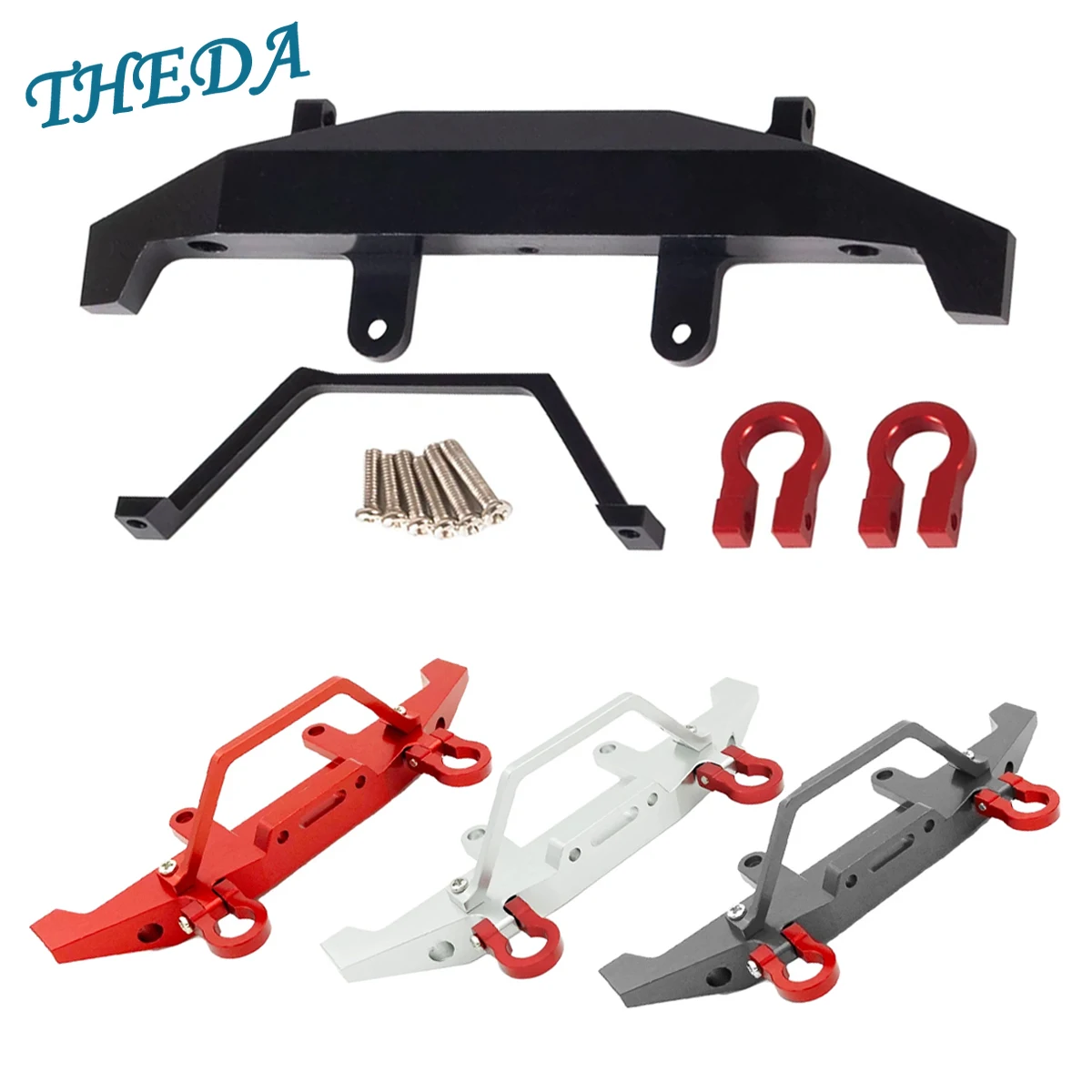 Metal Front Bumper Is Suitable Anti-Collision for 1/16 WPL C14 C24 C24-1 Remote Control Car 4WD Truck Track Upgrade Parts