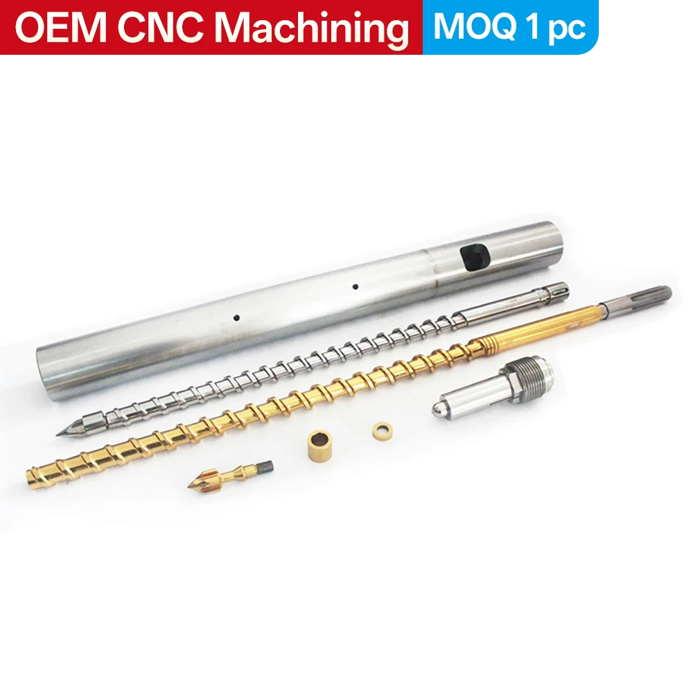 Custom Injection Molding Machine Screw and Barrel Assembly—Steel, High Wear Resistance, Corrosion Resistance, Long Service Life