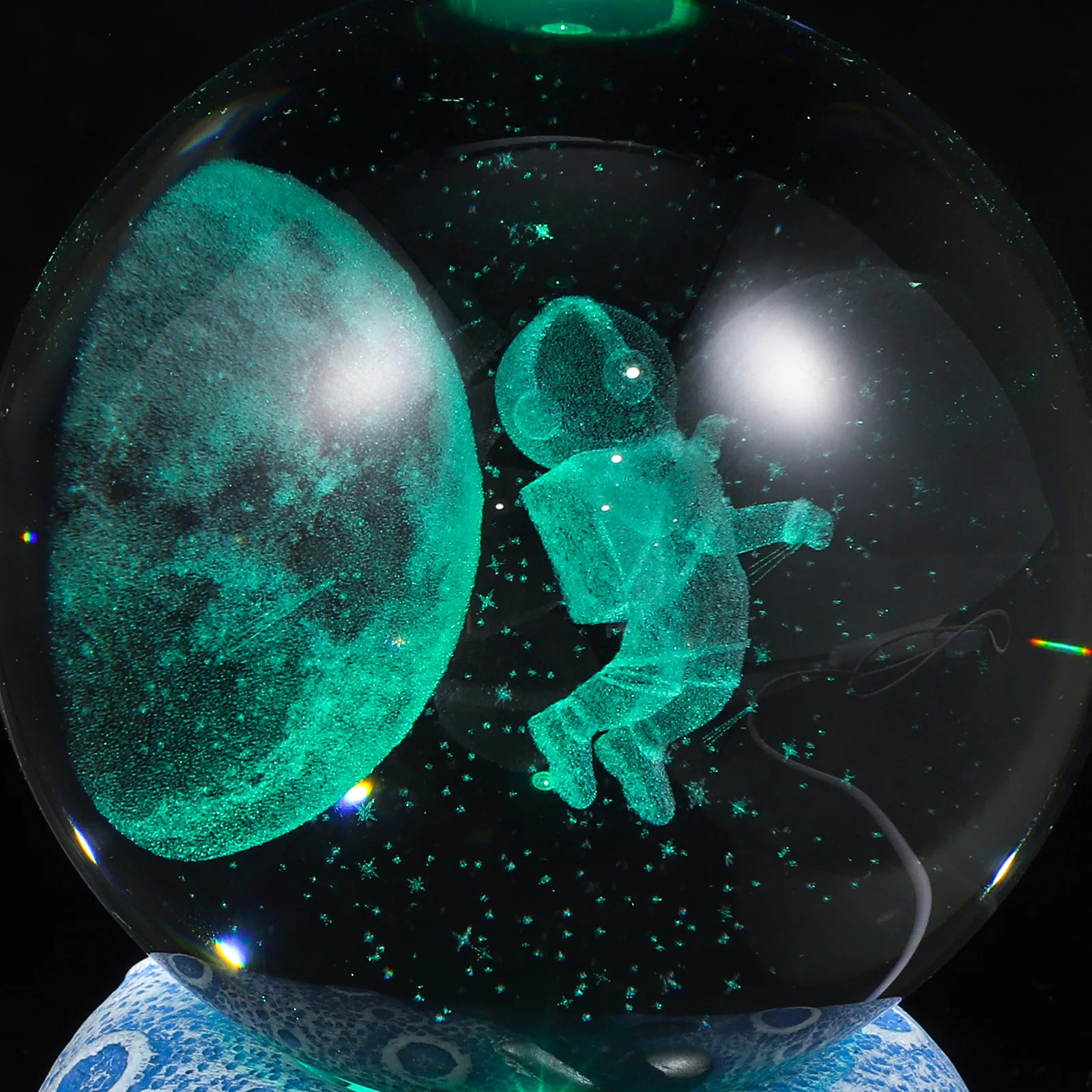 

Crystal Ball Night Light LED Small Lamps Pool Colorful Lighting Home Decor Kids Bedroom Office USB Bedside Lamp
