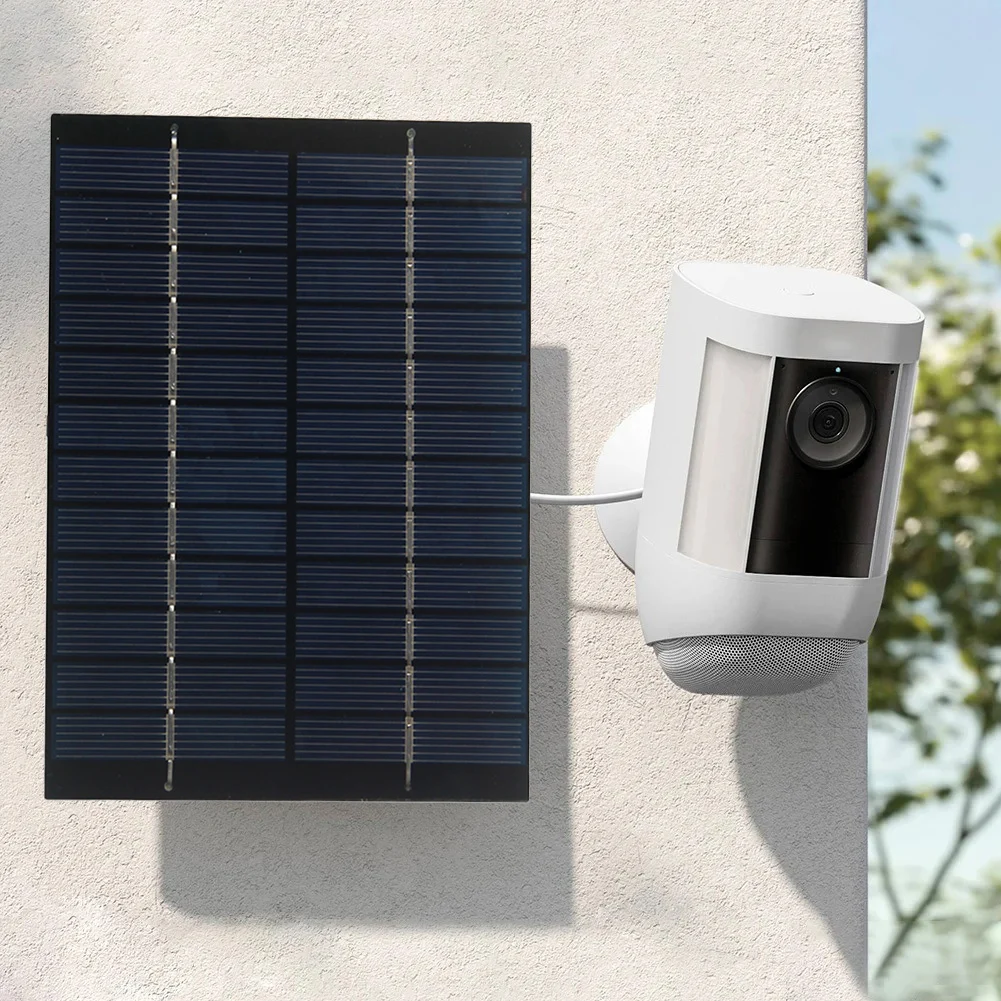 Efficient for Solar Energy Solution Lightweight for Solar Panel 2W Solar Panel 1M Line Length Outdoor Security Monitoring