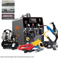 Portable Aluminum Welding Machine Multifunctional FLUX/MAG TIG 5 in 1 Multi Welder Plasma Cutter MIG TIG MMA with Air Compressor