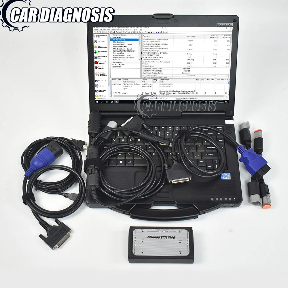 

Адаптер для передачи данных INLINE 6, сверхмощный диагностический инструмент для грузовиков cums Insite Pro Incal INLINE6, сканер OBD2 + ноутбук cv53