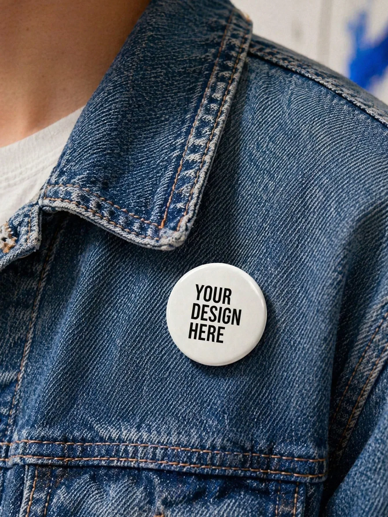 Custom Button Badge, Minimalist Personalized Pin Brooch, Customized Logo And Text Lapel Pin, Customizable Image Gift