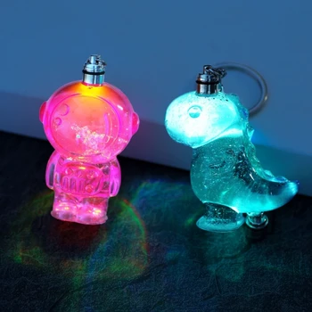 Forma silikonowa do żywicy dinozaura, astronauta epoksydowa forma odlewnicza do oświetlenia nocnego wisiorek tworzenia biżuterii brelok silikonowy