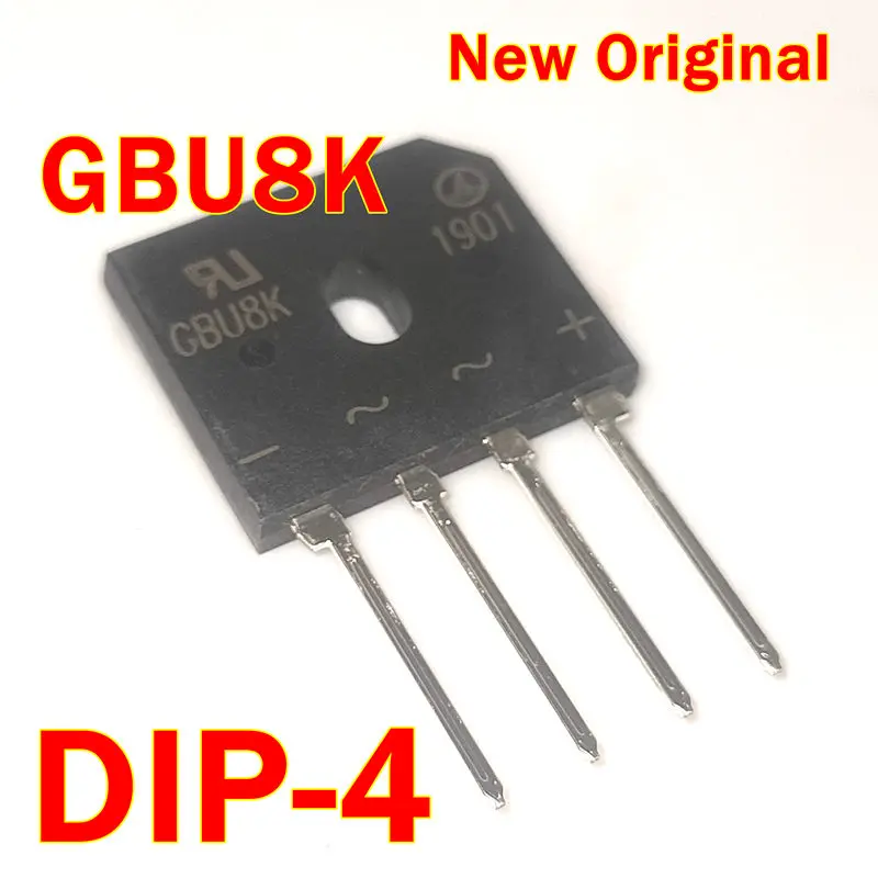 

1pcs to 100pcs GBU8K DIP-4 New Original 8.0 Ampere Bridge Rectifiers