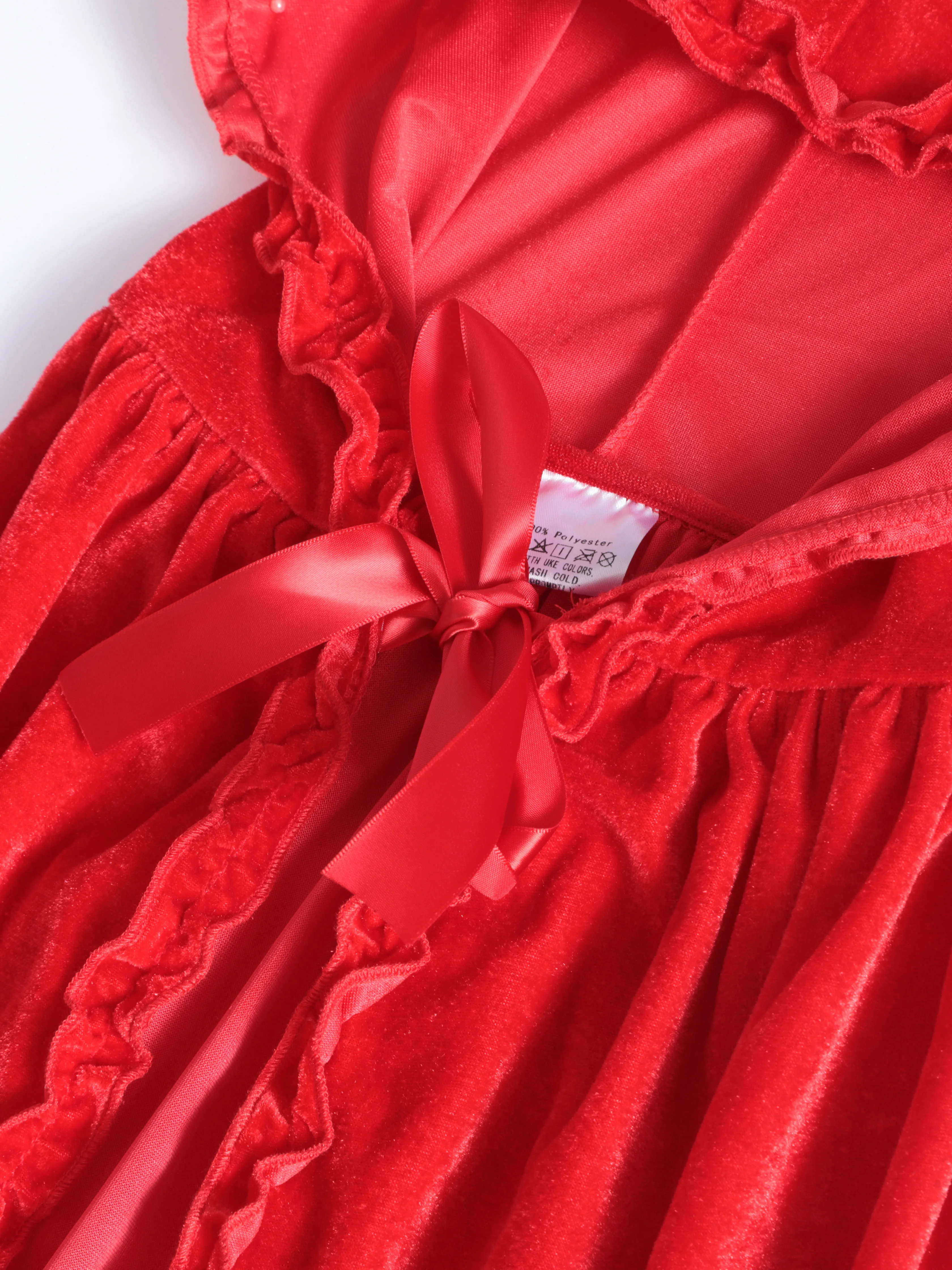 Velvet cape Little Red Riding Hood lace cloak costume cosplay cloak suitable for Halloween and Christmas cosplay cape