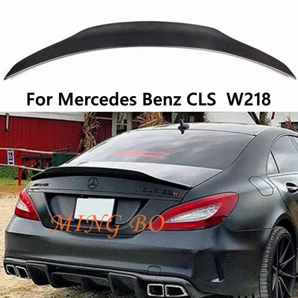 

For Mercedes-Benz CLS C218 W218 PSM Style Carbon Fiber Rear Spoiler Trunk Wing 2011-2019 FRP Forged carbon