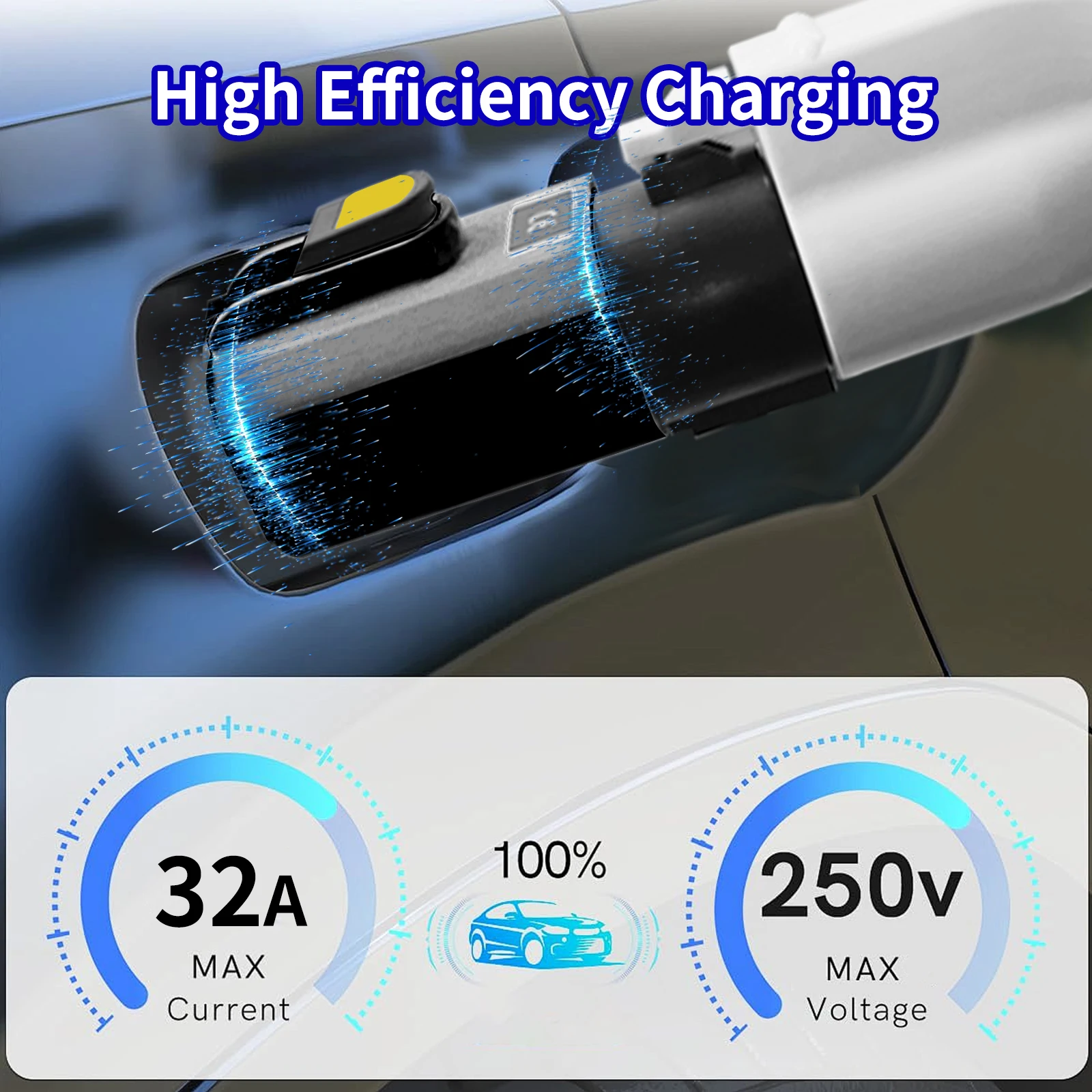 EV Charging Adaptor Type1 to GBT Adaptor 32A SAE J1772 to GBT EV Charger Adaptor