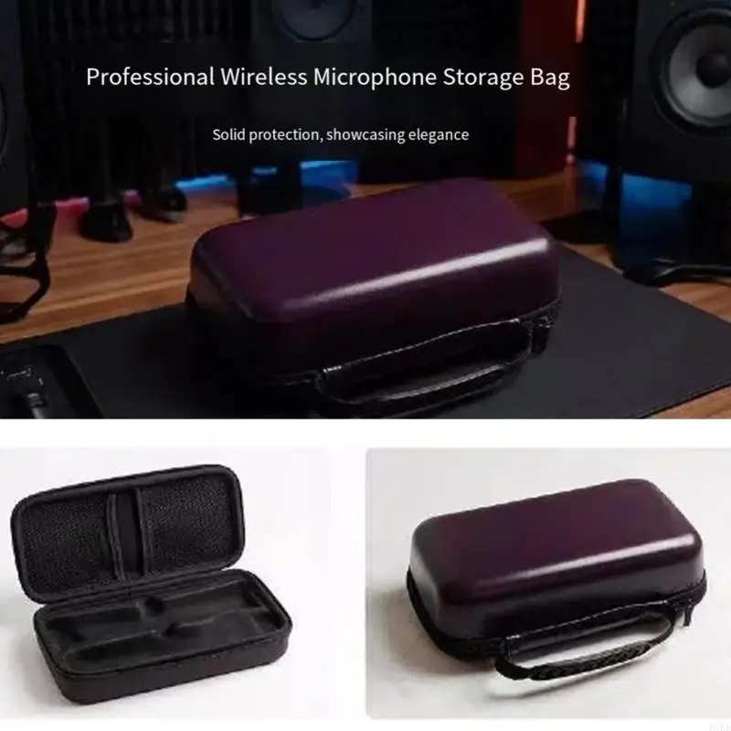

Quality EVA Microphone Case With Double Zippers Closures For Easy Access And Secure Protections Microphone Shell Holder K1KF