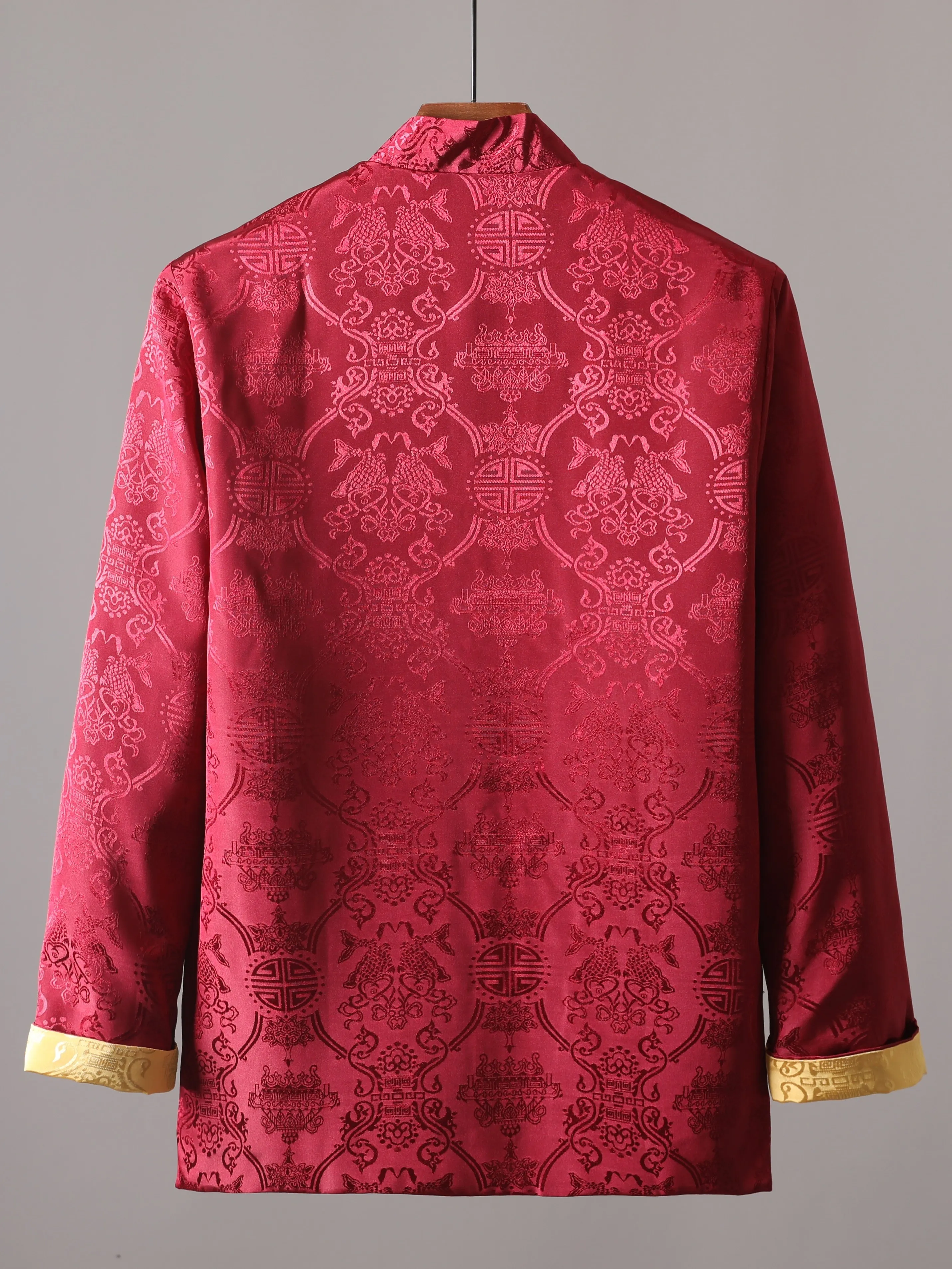Double-sided Wearable Chinese Style Traditional Shirt Tang Suit Kung Fu Costume Jacket Hanfu Men Coat Spring Autumn Clothes Tops