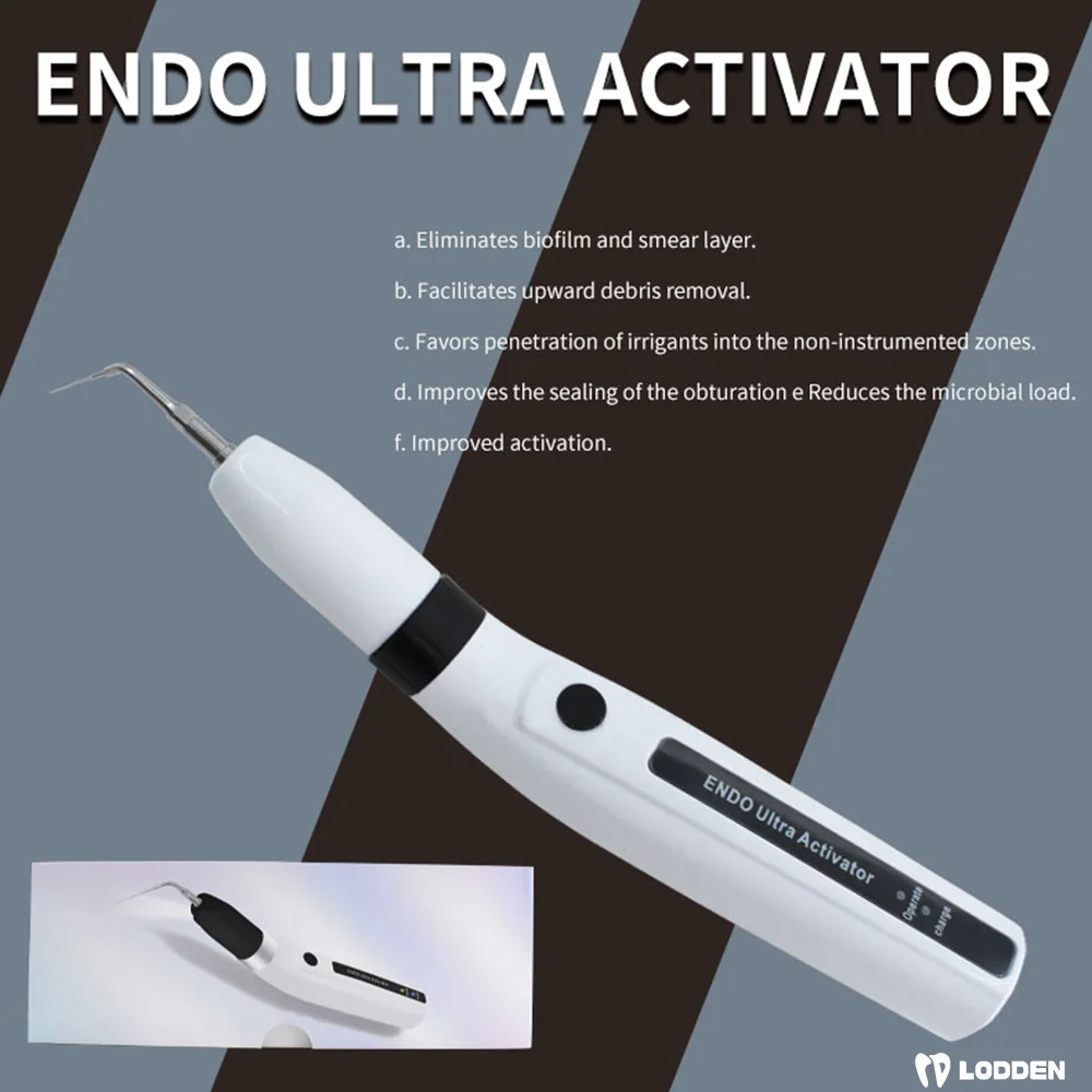 182-D2 Dental LED bezprzewodowy aktywator ultradźwiękowy Endo Ultra Activator ultradźwiękowy mycie zębów z 6 końcówkami narzędzia stomatologiczne