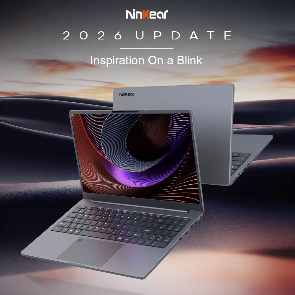 Ninkear A15 Pro Laptop, 15.6-Inch Fhd Ips, Amd Ryzen 5 5500U, 16GB DDR4 RAM, 512GB SSD, Wi-Fi 6, Backlit Keyboard, Fingerprint Reader, 65W Usb-C Fast Charging, 1.6kg Lightweight Design for Work and Study
