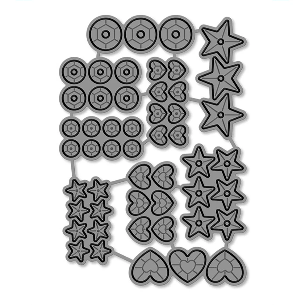 

Sequin Mix, Valentine's Day Metal Cutting Dies Embossing Diecut 2025 New For DIY Card Making Scrapbooking Crafting Supplies