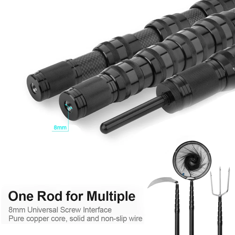 

Telescoping Fishing Landing Net Rod With Foldable Head For Outdoor Angling Collapsible Pole For Catching Large Fish