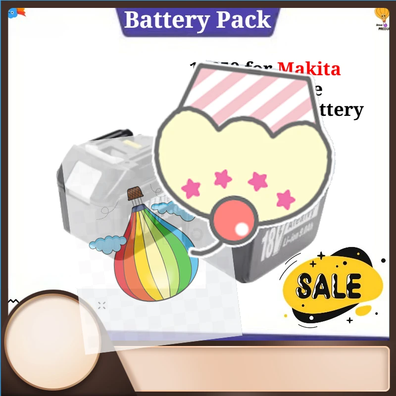 

18V 9.0Ah Lithium Battery 18650 for Makita Tools with The BL1860 18V Battery Upgrade Optional Charger Rechargeable Battery