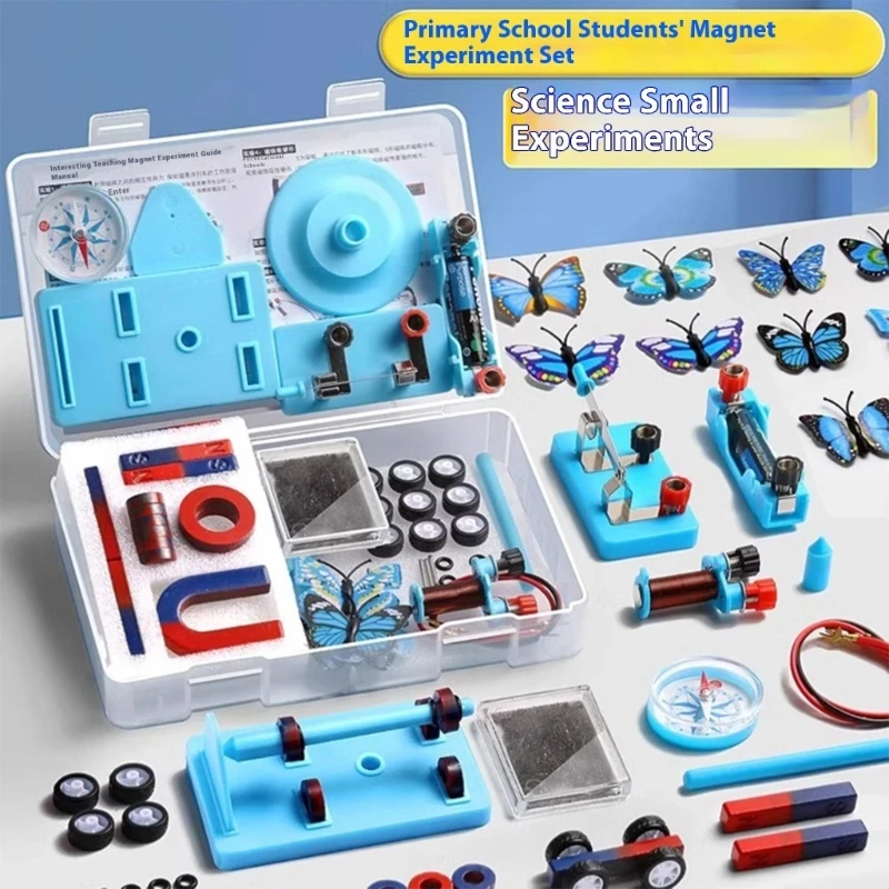 

Практическая сборка Магнитная игрушка Магнитные эксперименты Магниты Учебное пособие по физике Набор магнитов для 896C