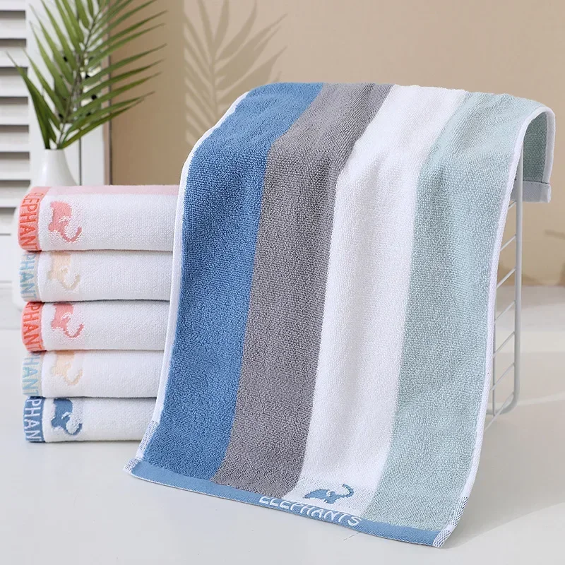 

34x75cm Soft Cotton Towels Cartoon Children Bath Towel Handkerchief Bathing Face Washcloth Shower Towel