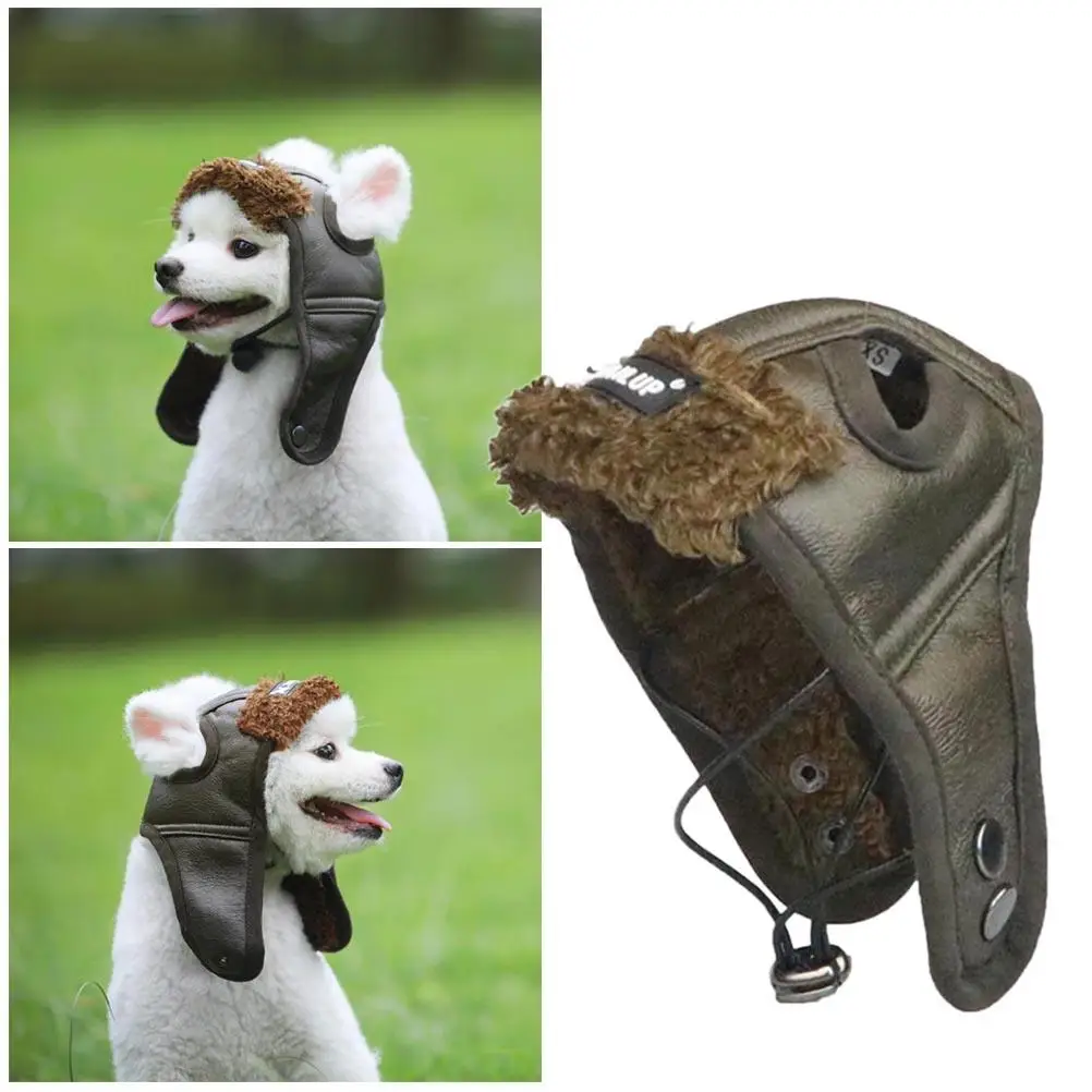 

Pilot Hat Dog Costume Fashion Headwear Puppy Photo Prop Pet Outfit Creative Design Party Wear Dog Hats Pet Supplies Costumes