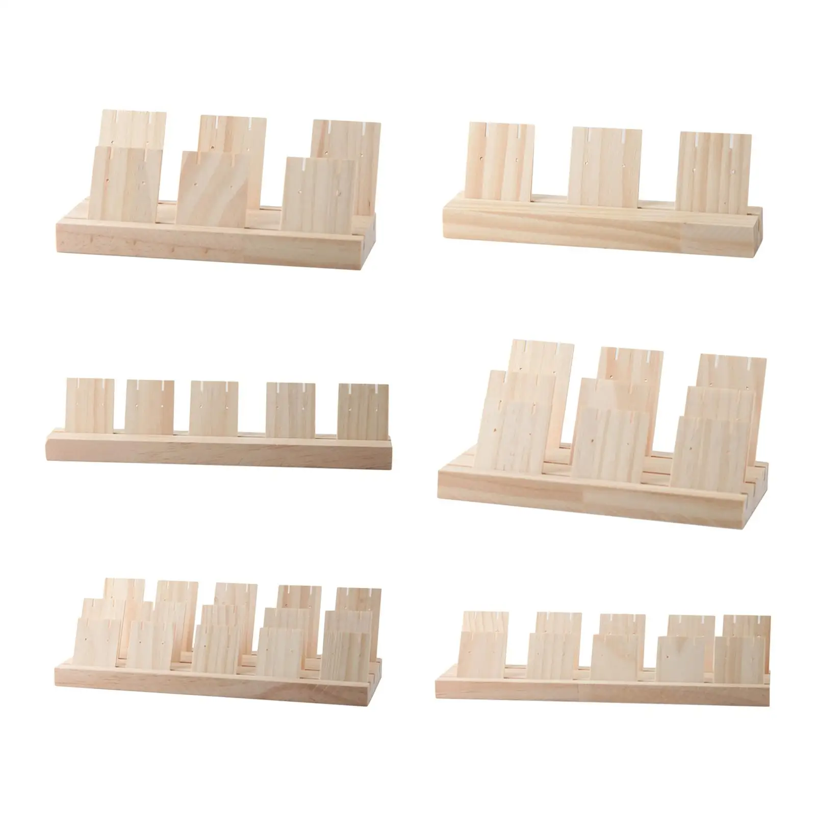 

Ear Display Groove Portable Showcase Racks Large Capacity Organizer Holder for Shop Shows