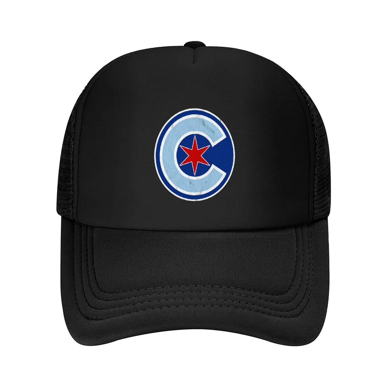 

Chicago Wrigleyville Star Logo Винтажная эмблема Потертая версия Бейсболка Зимняя шляпа Солнцезащитный крем Дизайнерская мужская женская