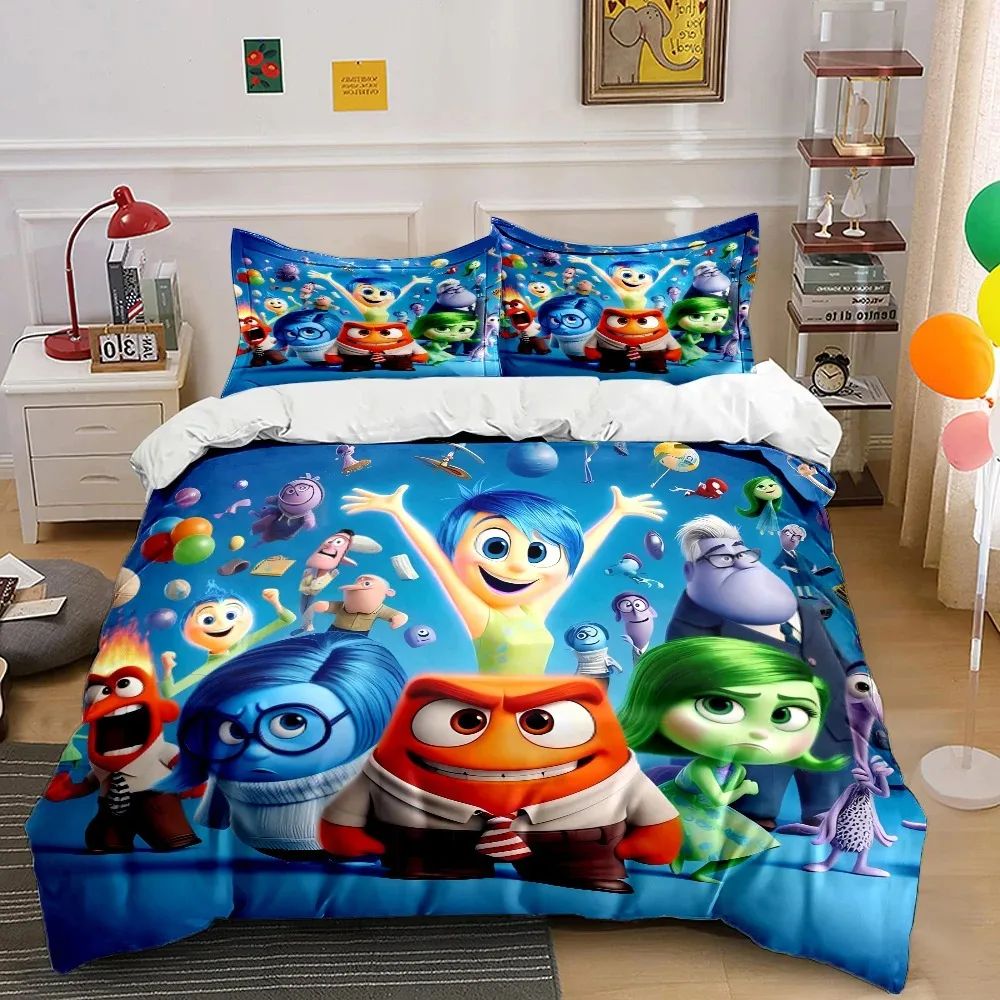 Cute cartoon inside out bedding set Exquisite room decoration Duvet cover set Duvet cover pillowcase home bedroom 2/3 piece set