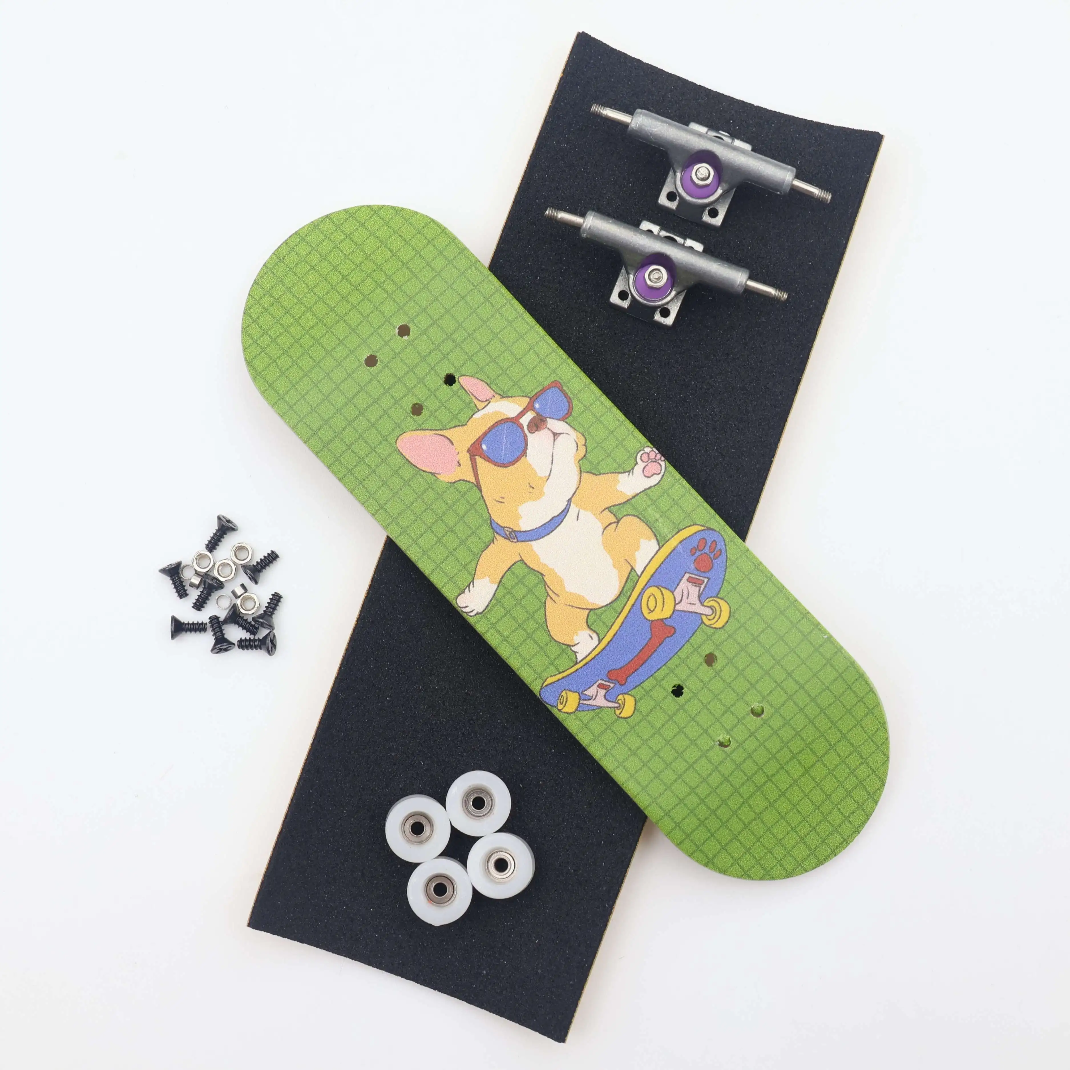 

29mm Wooden Fingerboard Set with Pro Deck Metal Truck Bearing Wheels