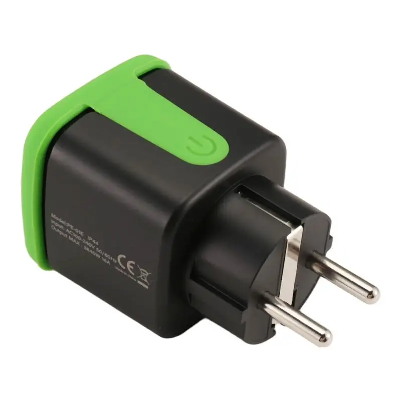 

1 Piece Outdoor Smart Plug 16A Wifi Remote Control Smart Socket With Power Monitor Function,For Tuya Smart Life Alexa EU Plug A6