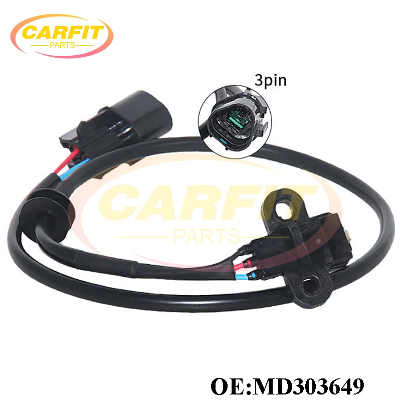 High Quality New OEM MD303649 MD322972 J5T25081 Crankshaft Position Sensor For Mitsubishi Montero Sport 97-04 3.0 3.5L Car Parts