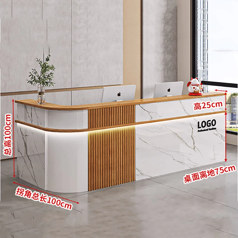 Decor Reception Desk Luxury Elegant Simple Design Bar Counter Nordic Unique Escritorios De Oficina Office Furniture