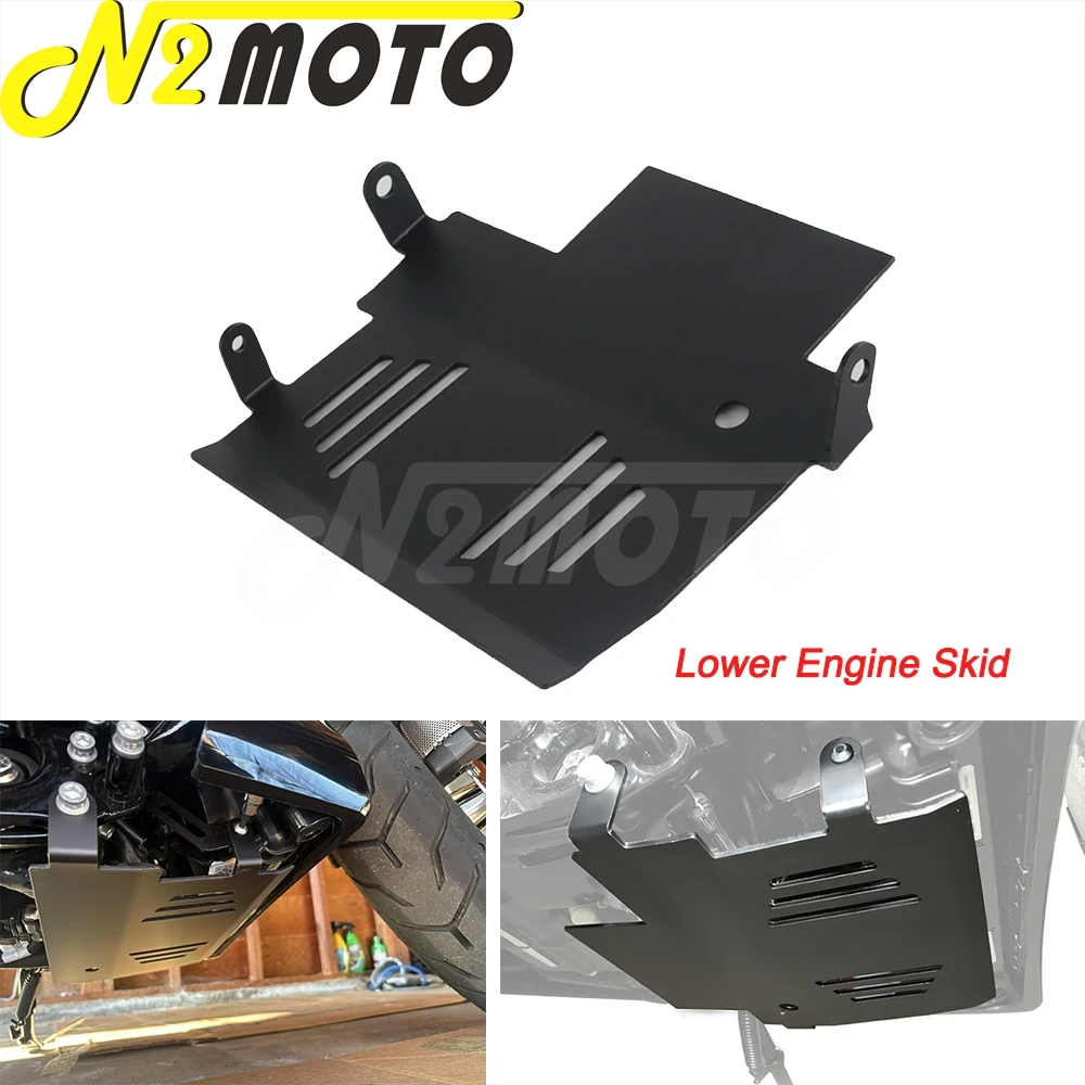 

Motorcycle Under Guard Skid Plate Lower Engine Protection For Harley Touring Street Glide FLHX Special FLHXSE Road Glide 24-25