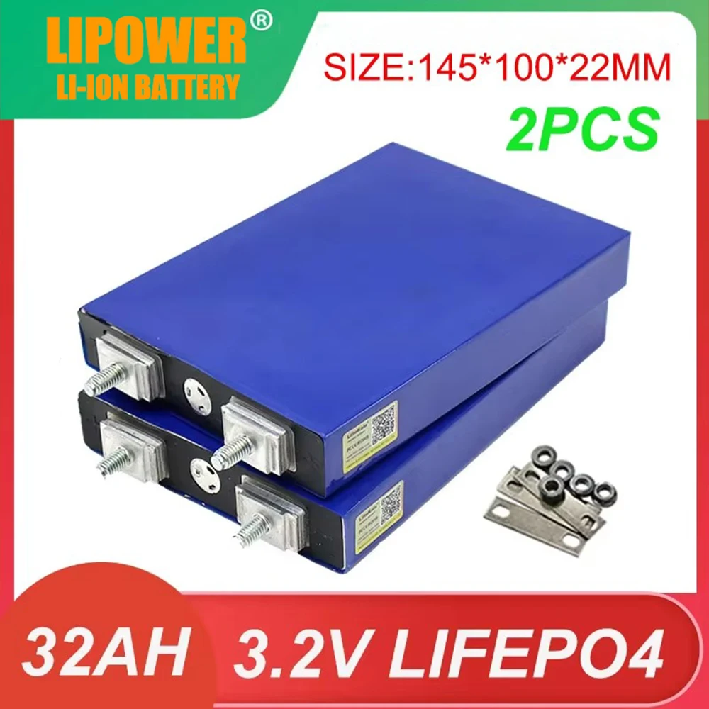 LIPO 3.2V 32Ah Lifepo4 Batteries 4S 12.8V 30Ah 3C 5C Lithium Iron Phosphate Battery Pack Solar Motorcycle Electric Vehicle DIY