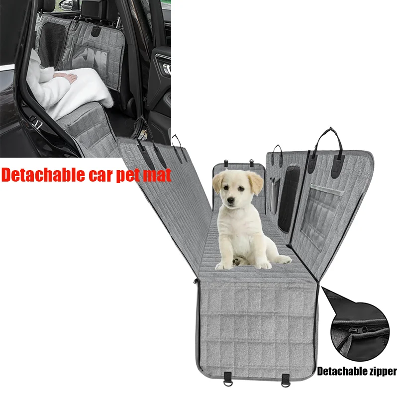 

Dog Car Seat Cover Waterproof Travel Carrier Hammock Against Dirt Car Rear Back Seat Protector Mat Pet Safety Anti-slip Cushion