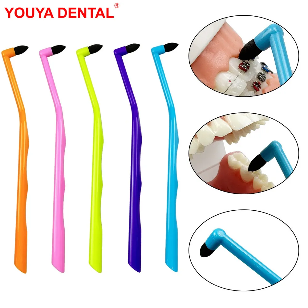 

2pcs Tooth Stain Cleaning Brush Orthodontic Interdental Brush Toothbrush Manual Remove Tartar/Tea/ Smoke Stains Tool Oral Care