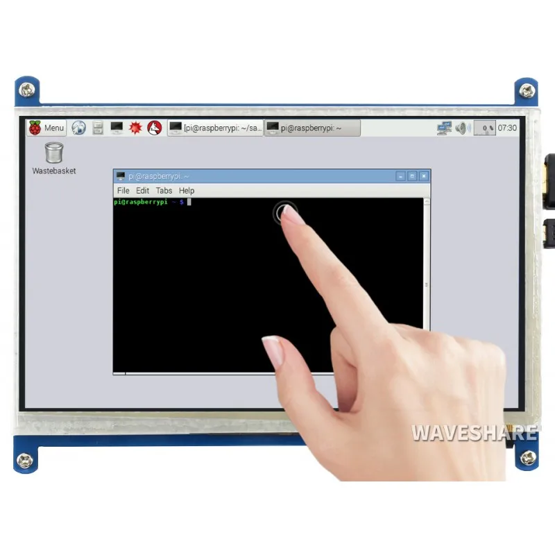 7inch Capacitive Touch Screen LCD (B), 800×480, HDMI, Low Power Consumption