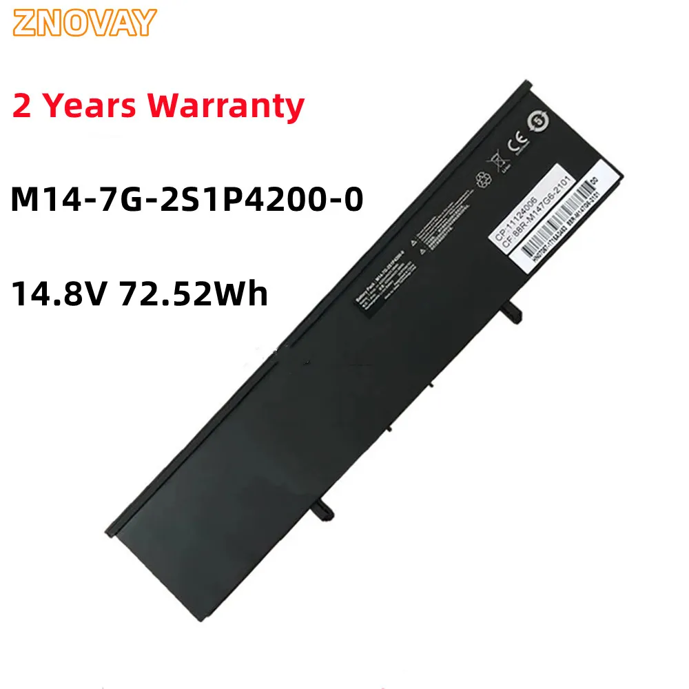 

ZNOVAY M14-7G-2S1P4200-0 14.8V 72.52Wh 4900mAh Battery suitable For Getac Positivo master N600 N800 series Tablet PC