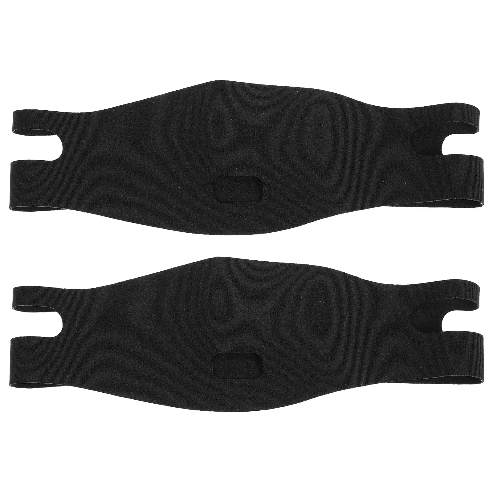 2Pcs Effective Snoring Chin Strap Premium Elastic Fabric Anti Snore Device with Stitched Seams Stop Chain Strap for Sleep