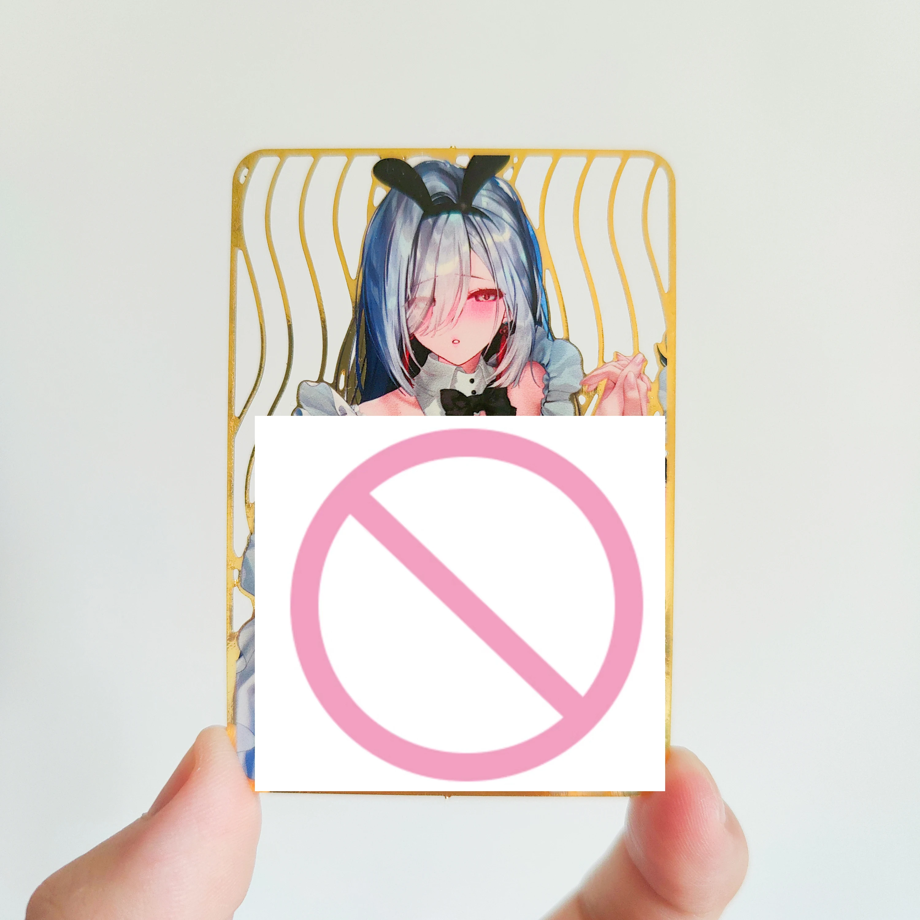 Diy Self Made 59X86Mm Genshin Impact Ganyu Metal Collection Card Shenhe Metal Bookmarks Anime Card Gift Toys