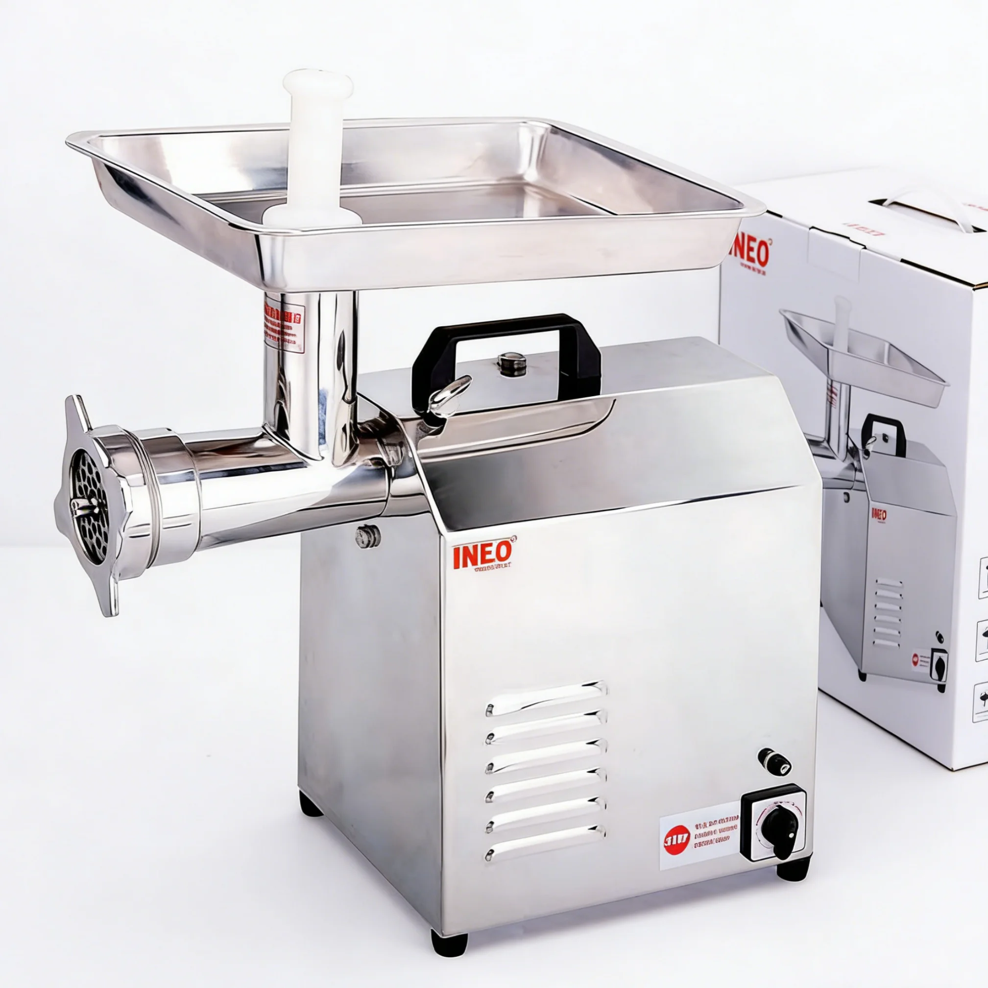 

Heavy Duty Commercial Electric Meat Grinder Stainless Steel Meat Mincing Machine For Supermarket 1-10L