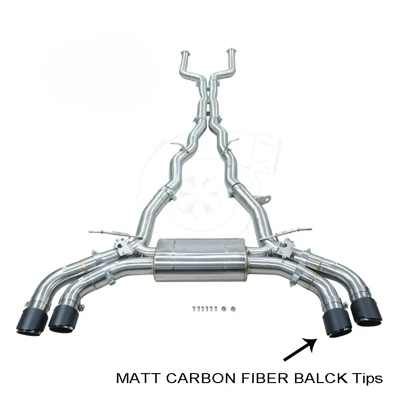 

For BMW G90 S68 2025+ Middle Pipe + Catback with Carbon Fiber Tips