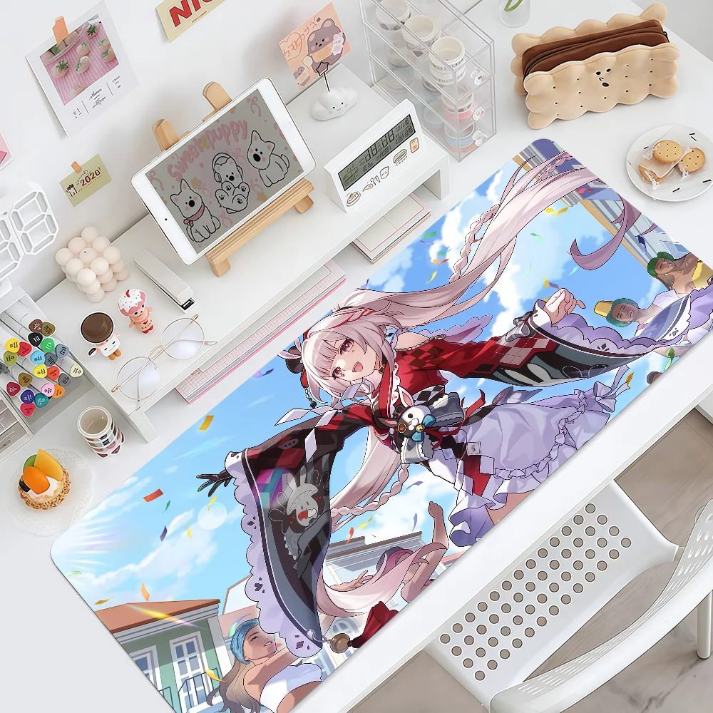 Mouse Pad MousePad Non-slip Lockedge Yo H-Honkai Sparkle Office Castorice Student Gaming Thickened Large Writing Pad Cushion