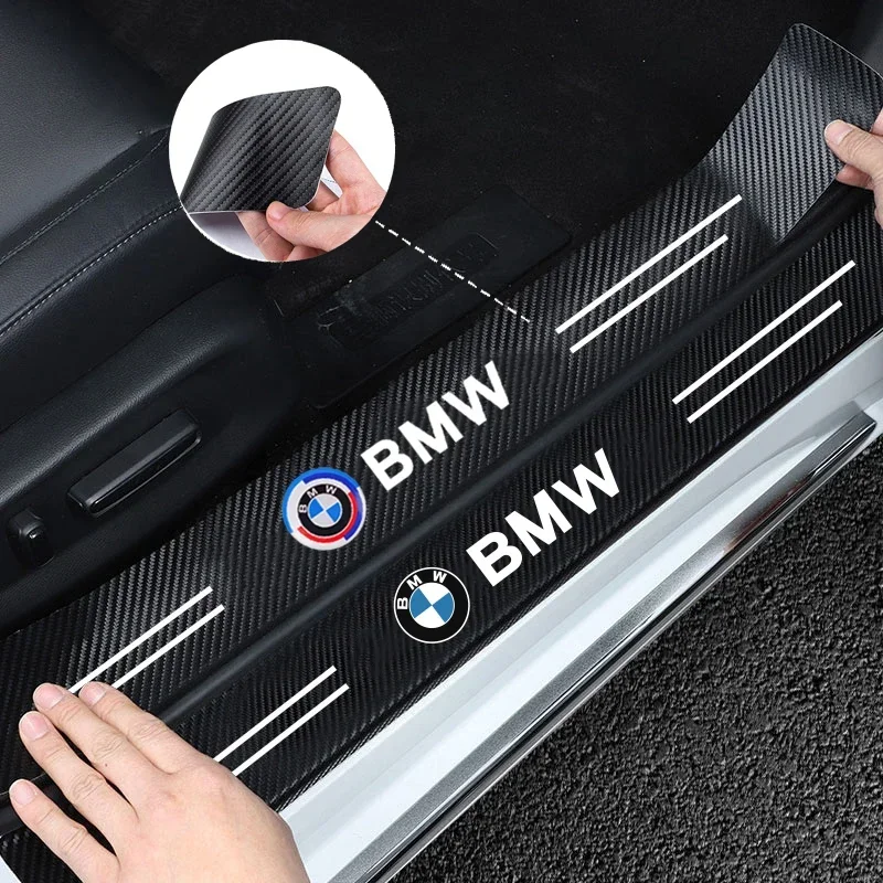 

BMW Car Threshold Strip Anti Stepping Leather Protective Sticker For BMW M E46 E90 E60 F30 F10 X1 X2 X3 X5 X4 X6 X7 G30 G20 G32