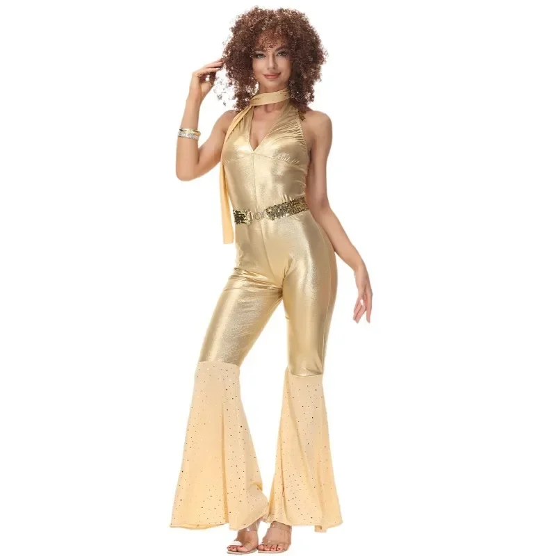 

Role-play Outfit Cosplay Disco Dance Bar Festival Event Retro Concert Onesie Party Costume