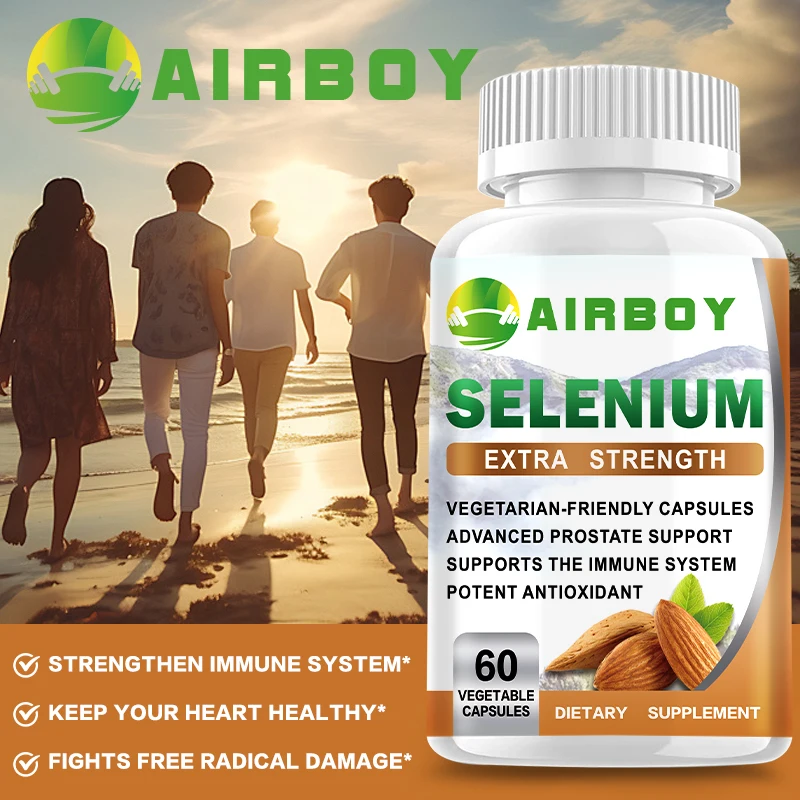 Selenium Capsules - Essential Mineral Antioxidant Support, Boosts Immune System, Boosts Energy Levels Thyroid Support