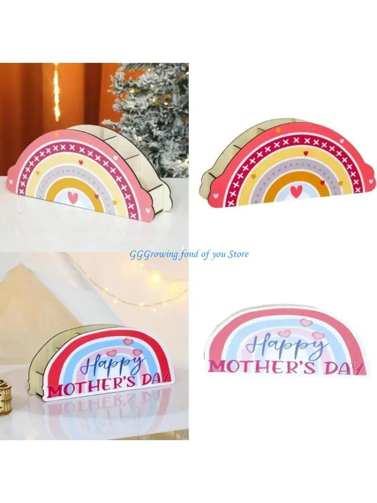 

H9EB Rainbow Pen Organiser Holder 5 Compartment Makeup Tool Organiser Storage Holder for Office Desk Bedroom Countertop