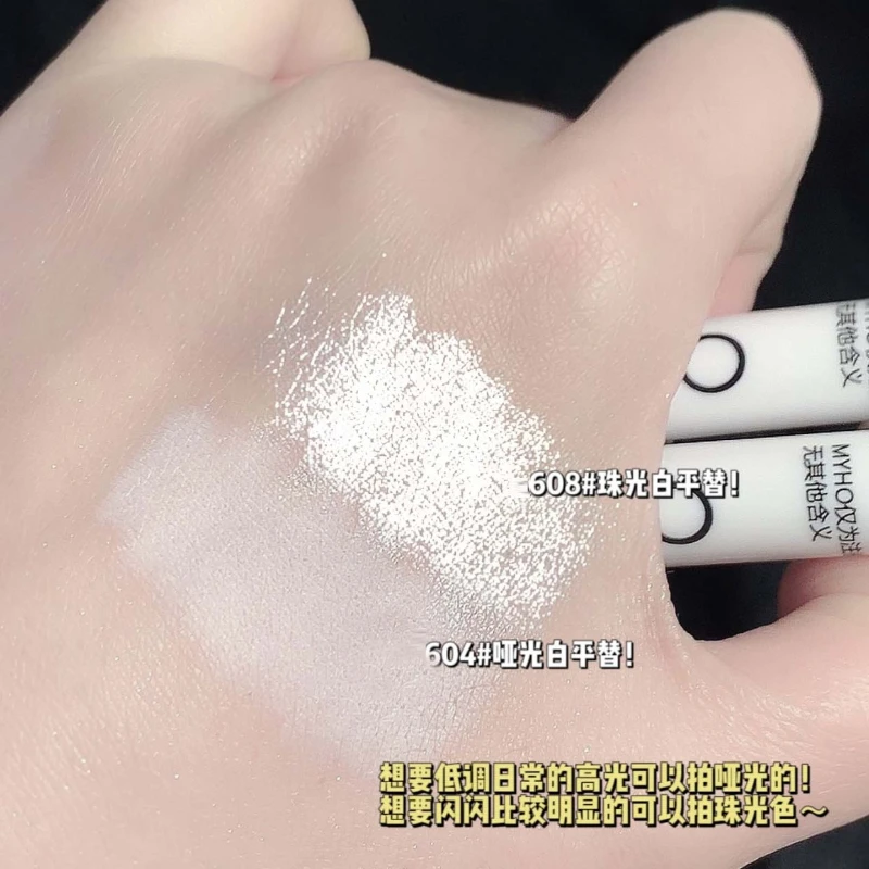 Anfänger einfach auf Make-up liegend Seidenraupen Stift monochrome Highlight mit Glitzer Perle Lidschatten Stift Make-up liefert