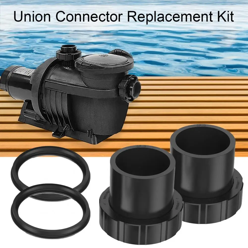 Pump Connector Kit Universal Swimming Pool Pump Connection Kit for Hassle-free Installation with Heat-resistant Hose Connector