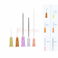 25pcs Tip Needle Transparent Syringe Clear Disposable Sterile Body Piercing Needles for Navel Ear Nose Tattoo 16G18G 20G 21G 22G