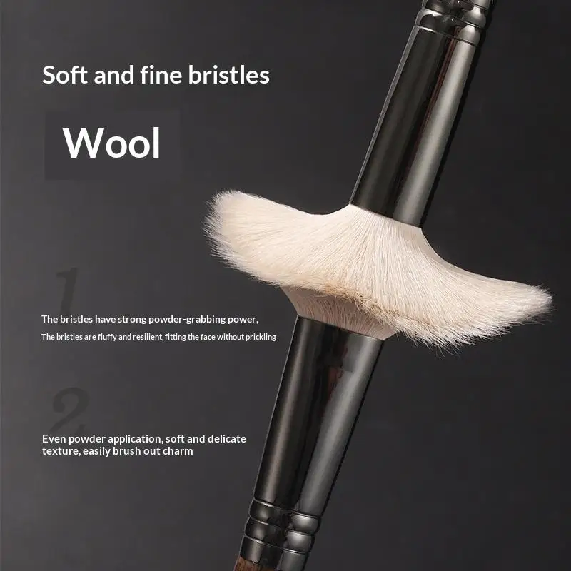 Animal Hair Makeup Brushes Full Set Premium Soft Dense Bristles Complete Lip Eyeshadow Brushes for Salon Artists