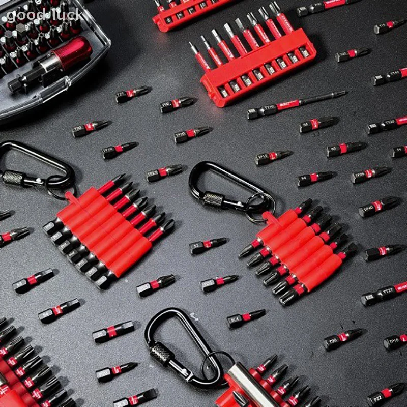 1 Set Bit Multi Driver Baja S2 Magnetik dan Kit Mata Obeng Impact Tempat Bit dengan Lengan Organizer